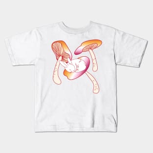 Lesbian bunny mushroom Kids T-Shirt